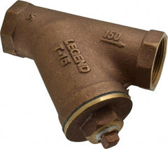 Legend Valve - 1-1/2" Pipe, FNPT Ends, Bronze Y-Strainer - 300 psi WOG Rating, 150 psi WSP Rating - Benchmark Tooling