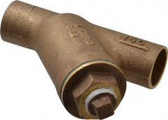 Legend Valve - 1" Pipe, Solder Ends, Bronze Y-Strainer - 300 psi WOG Rating, 150 psi WSP Rating - Benchmark Tooling