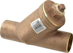 Legend Valve - 1-1/2" Pipe, Solder Ends, Bronze Y-Strainer - 300 psi WOG Rating, 150 psi WSP Rating - Benchmark Tooling