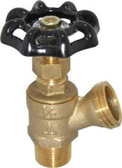 Legend Valve - 1/2 Inch Pipe, Brass, MNPT x GHT End Connection, Boiler Drain Valve - 125 psi WOG Rating, Handwheel Handle - Benchmark Tooling