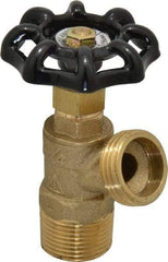 Legend Valve - 3/4 Inch Pipe, Brass, MNPT x GHT End Connection, Boiler Drain Valve - 125 psi WOG Rating, Handwheel Handle - Benchmark Tooling