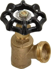 Legend Valve - 1/2 Inch Pipe, Brass, FNPT x GHT End Connection, Boiler Drain Valve - 125 psi WOG Rating, Handwheel Handle - Benchmark Tooling