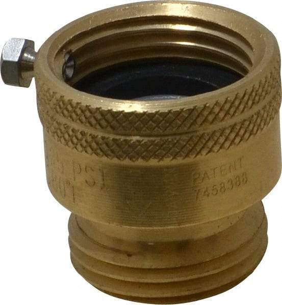 Legend Valve - 3/4" Pipe, 125 Max psi, Brass, Hose Type Vacuum Breaker Valve - Buna-N Seal, GHT End Connections - Benchmark Tooling