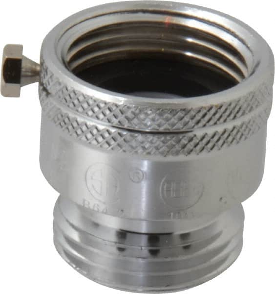Legend Valve - 3/4" Pipe, 125 Max psi, Chrome Plated Brass, Hose Type Vacuum Breaker Valve - Buna-N Seal, GHT End Connections - Benchmark Tooling