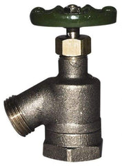 Legend Valve - 1/2" Pipe, Lead Free Brass Bent Nose Garden Valve, Sillcock - Handwheel Handle, FNPT x MGHT End Connections, 125 psi WOG Rating - Benchmark Tooling