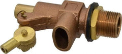 Legend Valve - 3/4" Pipe, Bronze, Mechanical Float Valve - 125 psi, MPT x Plain End Connections - Benchmark Tooling