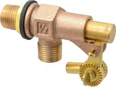 Legend Valve - 1/2" Pipe, Bronze, Mechanical Float Valve - 125 psi, MPT x MPT End Connections - Benchmark Tooling