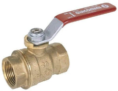 Legend Valve - 2-1/2" Pipe, Full Port, Stainless Steel Standard Ball Valve - 2 Piece, Inline - One Way Flow, FNPT x FNPT Ends, Locking Lever Handle, 1,000 WOG, 150 WSP - Benchmark Tooling