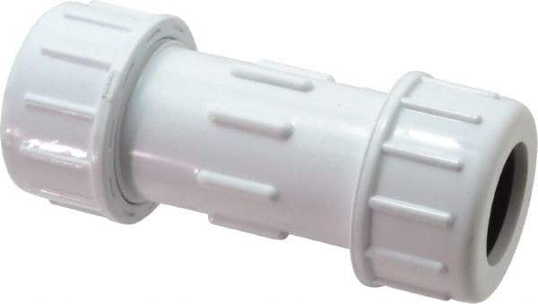 Legend Valve - 1" Pipe, PVC Compression Pipe Coupling - 150 psi WOG Rating - Benchmark Tooling