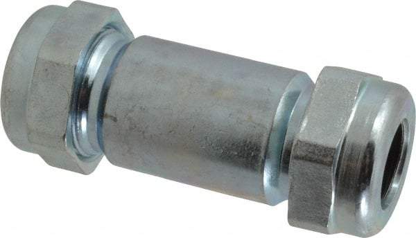Legend Valve - 1/2" Pipe, Galvanized Compression Pipe Coupling - 200 psi WOG Rating - Benchmark Tooling