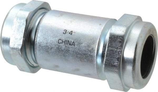 Legend Valve - 3/4" Pipe, Galvanized Compression Pipe Coupling - 200 psi WOG Rating - Benchmark Tooling