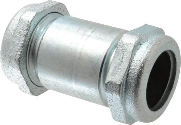 Legend Valve - 1-1/4" Pipe, Galvanized Compression Pipe Coupling - 200 psi WOG Rating - Benchmark Tooling