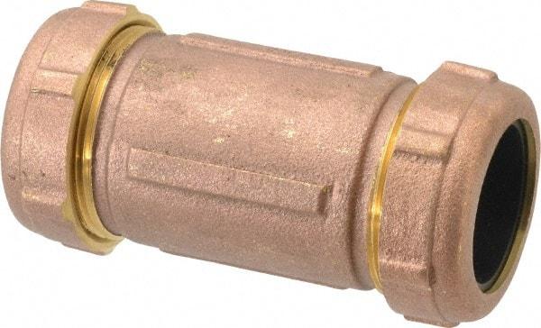 Legend Valve - 1-1/4" Pipe, 1-1/2" Copper Tube, Brass Compression Pipe Coupling - 125 psi WOG Rating - Benchmark Tooling