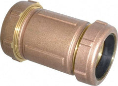 Legend Valve - 2" Copper Tube, Brass Compression Pipe Coupling - 125 psi WOG Rating - Benchmark Tooling