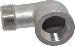 Merit Brass - 3/4" Grade 304 Stainless Steel Pipe 90° Street Elbow - FNPT x MNPT End Connections, 150 psi - Benchmark Tooling