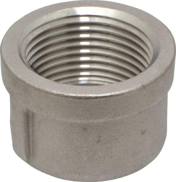 Merit Brass - 1" Grade 316 Stainless Steel Pipe End Cap - FNPT End Connections, 150 psi - Benchmark Tooling