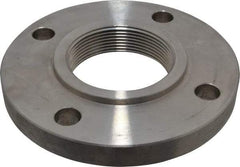 Value Collection - 3" Pipe, 7-1/2" OD, Stainless Steel, Threaded Pipe Flange - 6" Across Bolt Hole Centers, 3/4" Bolt Hole, 150 psi, Grades 316 & 316L - Benchmark Tooling