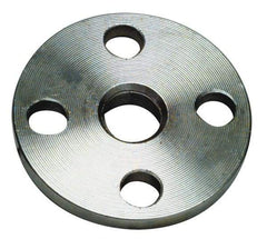 Merit Brass - 3" Pipe, 7-1/2" OD, Stainless Steel, Threaded Pipe Flange - 6" Across Bolt Hole Centers, 3/4" Bolt Hole, 150 psi, Grade 304 - Benchmark Tooling