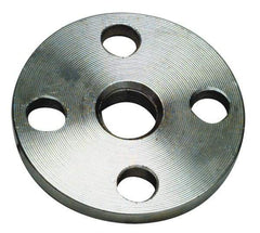 Merit Brass - 1-1/4" Pipe, 4-5/8" OD, Stainless Steel, Threaded Pipe Flange - 3-1/2" Across Bolt Hole Centers, 5/8" Bolt Hole, 150 psi, Grade 316 - Benchmark Tooling