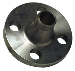 Merit Brass - 5" Pipe, 10" OD, Stainless Steel, Weld Neck Pipe Flange - 8-1/2" Across Bolt Hole Centers, 7/8" Bolt Hole, 150 psi, Grades 304 & 304L - Benchmark Tooling