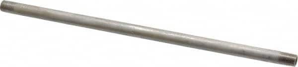 Merit Brass - Schedule 40, 1/8" Pipe x 10" Long, Grade 304/304L Stainless Steel Pipe Nipple - Welded & Threaded - Benchmark Tooling