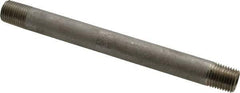 Merit Brass - Schedule 40, 1/4" Pipe x 5-1/2" Long, Grade 304/304L Stainless Steel Pipe Nipple - Welded & Threaded - Benchmark Tooling