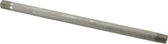 Merit Brass - Schedule 40, 1/4" Pipe x 10" Long, Grade 304/304L Stainless Steel Pipe Nipple - Welded & Threaded - Benchmark Tooling