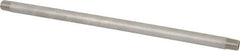 Merit Brass - Schedule 40, 1/4" Pipe x 12" Long, Grade 304/304L Stainless Steel Pipe Nipple - Welded & Threaded - Benchmark Tooling