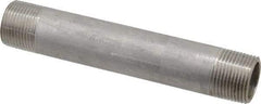 Merit Brass - Schedule 40, 3/4" Pipe x 5-1/2" Long, Grade 304/304L Stainless Steel Pipe Nipple - Welded & Threaded - Benchmark Tooling