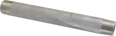 Merit Brass - Schedule 40, 3/4" Pipe x 8" Long, Grade 304/304L Stainless Steel Pipe Nipple - Welded & Threaded - Benchmark Tooling