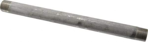 Merit Brass - Schedule 40, 3/4" Pipe x 12" Long, Grade 304/304L Stainless Steel Pipe Nipple - Welded & Threaded - Benchmark Tooling