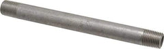 Merit Brass - Schedule 40, 1/4" Pipe x 5-1/2" Long, Grade 316/316L Stainless Steel Pipe Nipple - Welded & Threaded - Benchmark Tooling