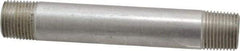 Merit Brass - Schedule 40, 3/8" Pipe x 4" Long, Grade 316/316L Stainless Steel Pipe Nipple - Welded & Threaded - Benchmark Tooling