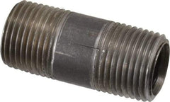 Merit Brass - Schedule 40, 1/2" Pipe x 2" Long, Grade 316/316L Stainless Steel Pipe Nipple - Welded & Threaded - Benchmark Tooling