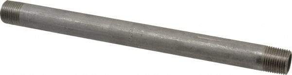 Merit Brass - Schedule 40, 1/2" Pipe x 10" Long, Grade 316/316L Stainless Steel Pipe Nipple - Welded & Threaded - Benchmark Tooling