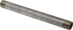 Merit Brass - Schedule 40, 3/4" Pipe x 10" Long, Grade 316/316L Stainless Steel Pipe Nipple - Welded & Threaded - Benchmark Tooling