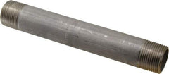 Merit Brass - Schedule 40, 1" Pipe x 8" Long, Grade 316/316L Stainless Steel Pipe Nipple - Welded & Threaded - Benchmark Tooling