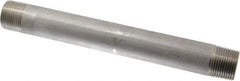 Merit Brass - Schedule 40, 1" Pipe x 10" Long, Grade 316/316L Stainless Steel Pipe Nipple - Welded & Threaded - Benchmark Tooling