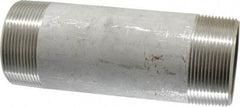 Merit Brass - Schedule 40, 2" Pipe x 6" Long, Grade 316/316L Stainless Steel Pipe Nipple - Welded & Threaded - Benchmark Tooling