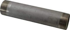 Merit Brass - Schedule 40, 2" Pipe x 10" Long, Grade 316/316L Stainless Steel Pipe Nipple - Welded & Threaded - Benchmark Tooling