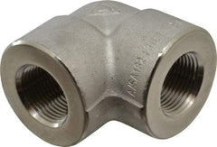 Value Collection - 3/4" Grade 316/316L Stainless Steel Pipe 90° Elbow - FNPT x FNPT End Connections, 3,000 psi - Benchmark Tooling