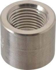 Merit Brass - 1/2" Grade 316/316L Stainless Steel Pipe Half Coupling - FNPT End Connections, 3,000 psi - Benchmark Tooling