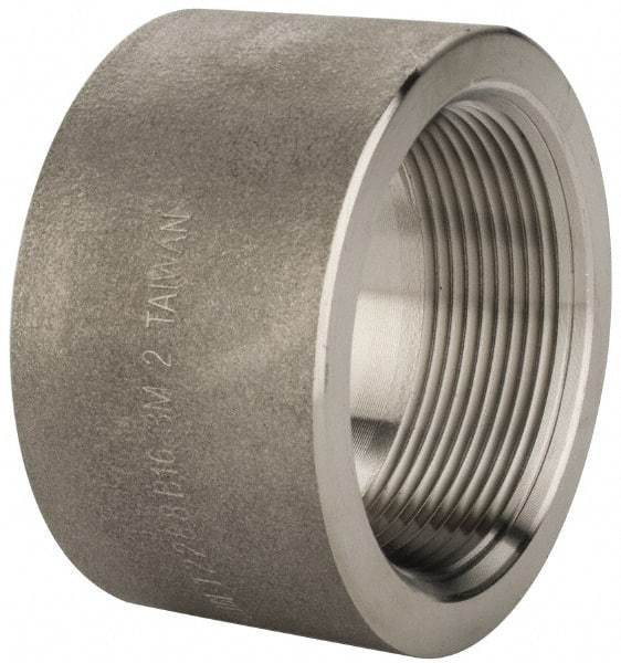 Merit Brass - 2" Grade 316/316L Stainless Steel Pipe Half Coupling - FNPT End Connections, 3,000 psi - Benchmark Tooling