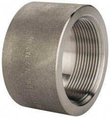 Merit Brass - 2" Grade 316/316L Stainless Steel Pipe Half Coupling - FNPT End Connections, 3,000 psi - Benchmark Tooling