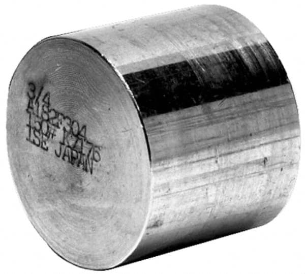 Merit Brass - 1-1/2" Grade 316/316L Stainless Steel Pipe End Cap - FNPT End Connections, 3,000 psi - Benchmark Tooling