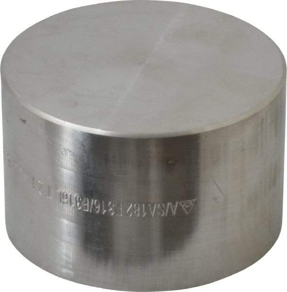 Merit Brass - 2" Grade 316/316L Stainless Steel Pipe End Cap - FNPT End Connections, 3,000 psi - Benchmark Tooling
