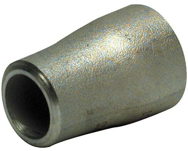 Merit Brass - 1 x 3/4" Grade 316L Stainless Steel Pipe Concentric Reducer - Butt Weld x Butt Weld End Connections - Benchmark Tooling