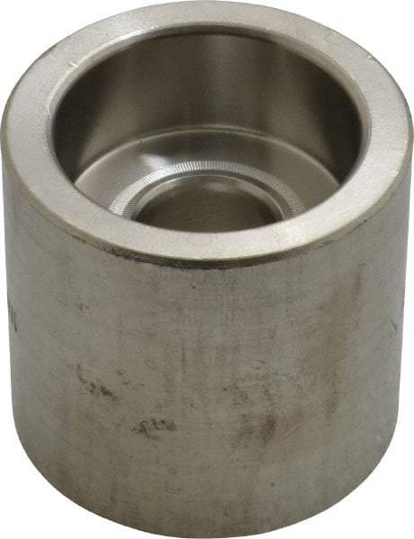 Merit Brass - 1 x 1/2" Grade 316 Stainless Steel Pipe Reducer Coupling - Socket Weld x Socket Weld End Connections, 3,000 psi - Benchmark Tooling