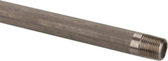 Merit Brass - Schedule 40, 3/8" Pipe x 36" Long, Grade 304/304L Stainless Steel Pipe Nipple - Welded & Threaded - Benchmark Tooling