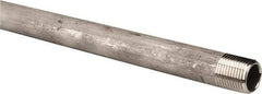 Merit Brass - Schedule 40, 1/2" Pipe x 24" Long, Grade 304/304L Stainless Steel Pipe Nipple - Welded & Threaded - Benchmark Tooling